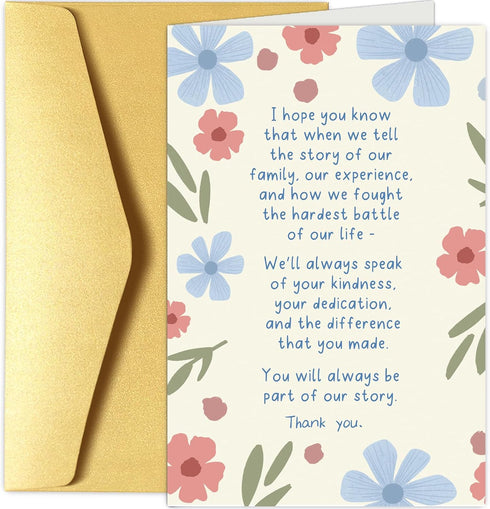 Chenive Thank You Card for Doctor Nurse, Appreciation Card for Hospital Medical Staff,