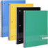 Graph Paper Spiral Notebook, Quad Ruled Grid, 10.5 X 8 Inches, 1 Subject Wirebound Notebook, Assorted Colors