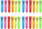 Kaptin 24 Pack Multicolor Ballpoint Pen Mini Shuttle Pens, Retractable Pens for Kids, Office School Supplies