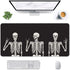 Britimes Large Gaming Mouse Pad, Black Skull Non-Slip Desk Pad for Keyboard and Mouse, 31.5 x 15.7 in for Gamer Office
