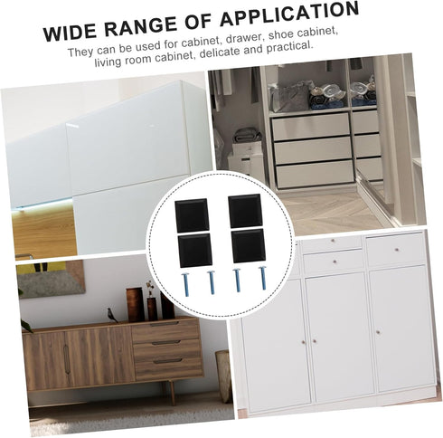 4pcs Gadpiparty Modern Simple Design Door Handle Drawer Handle Multipurpose Knobs for Cabinet Bedside Table