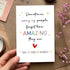 Qiavor Amazing People Thank You Card for Friends Coworker, Funny Appreciation Gift for Teacher Pastor Nurse Doctor