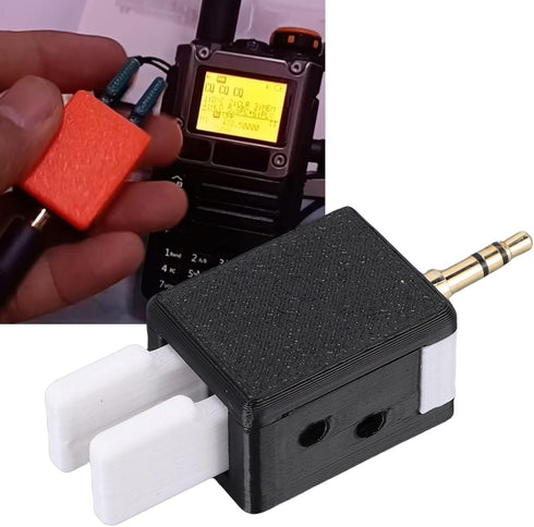Luocute CW Morse Code Key, Dual Paddle Automatic Key with Adjustable Finger Force for Quansheng Intercom, Compatible