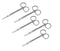 Cynamed Iris Micro Dissecting Precision Lab Scissors, Fine Point Straight - Perfect for Doctors, Nurses, Students (Pack