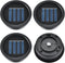 ELUTENG Solar Light Replacement Top 4 Pack (Top Size 2.76 inch, Bottom Size
