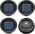 ELUTENG Solar Light Replacement Top 4 Pack (Top Size 2.76 inch, Bottom Size