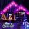 Taoushuleng Solar LED Icicle String Lights, 96 LED Waterproof Christmas Lamp with 16