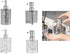 Psdndeww Bathroom Hand Sanitizers Container Portable Glass Travel Liquid Soap Dispenser Shampoo BodyWash Dispenser