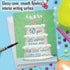 NobleWorks - 50th Big Funny Birthday Card (8.5 x 11 Inch) - Group Milestone Notecard for Year Old Birthday Congrats