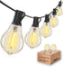 DAMAING LED String Lights Outside 36FT Weatherproof Patio Lights with 22 shatterproof