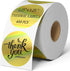 Holographic Thermal Labels Gold 400Pcs/Roll - 2” Round Self Adhesive Thermal Printer Label Stickers for Business Logo