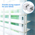 Jetec 8 Pieces 1 Inch White Blind Brackets, Profile Box Mounting Bracket for Window Blinds Headrail