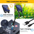 AGELCK 50FT 25 Dimmable G40 Bulbs, 8 Solar String Lights Outdoor Waterproof w/Remote, LED Shatterproof Modes & Timer