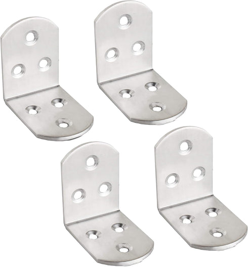 Tiberham Stainless Steel Corner Bracket, 90 Degree Right Angle Corner Brace Plate, 47