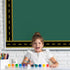 Whaline 32.8ft Construction Theme Bulletin Board Borders Black Yellow Stripe Die-Cut Rolled Trim for School Office Decor