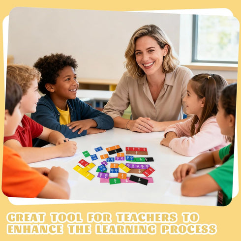Set Plastic Rainbow Fraction Tiles, Rainbow Montessori Math Materials, Fraction for Math Classroom Fractions