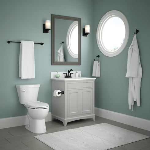 Delta MYN18-MB Mylan 18-in Wall Mount Towel Bar with 6-in Extender, Bath Hardware Accessory
