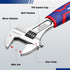 WORKPRO 8-Inch Adjustable Wrench, Premium Cr-V Steel with Rubber Anti-Slip Grip, Wide Jaw Opening, Metric/SAE Scales