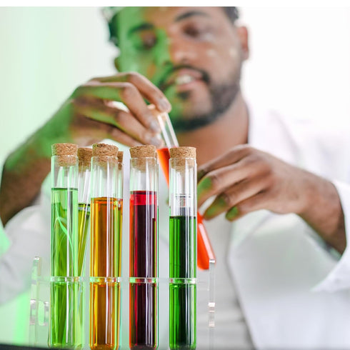 30pcs 35ml Glass Test Tubes 20 x 150mm with Cork Stoppers and Brush for Scientific Experiments and Plant Propagation