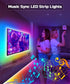 LED Lights for TV, 16.4FT Backlight that Changes with 65 inch TV, Remote & Bluetooth APP Control, Music Sync