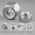 BNUOK 10Pcs 7/16-14 304 18-8 Lock Nuts, Nylon Insert Locknuts Stainless Steel SS Self-Locking Nuts, Coarse Thread Hex