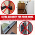 (120 Jammer Securityman Door Security Bar with Alarm | Sliding Door Security | Door Stopper dB Extra Loud Alarm) Enjoy