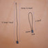 7 Inch Hang String Tag Fasteners, Nylon Snap Lock Pin Loop Fastener Hook Ties, 1000Pcs (Black)