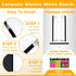 Monitor Memo Boards for Computer, Set of 3 Multifunction Acrylic Screen Message Reminder Pad and Phone Holder
