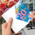 The Best Card Company 20th Milestone Anniversary Card - Envelope for Men, Women, and Couple (Not Actual Balloons)
