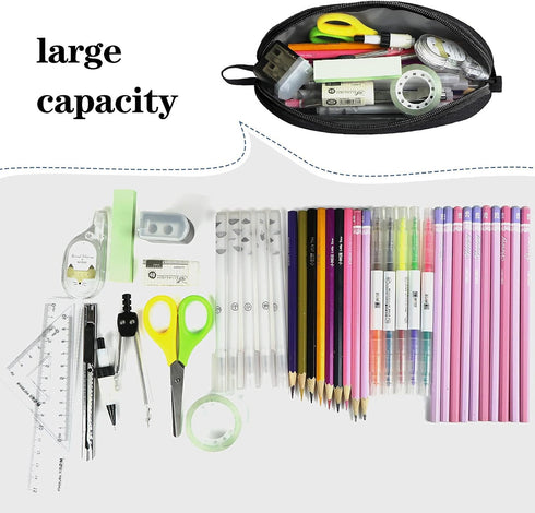 Gloppie Pencil Pouch - Practical Pencil Case, Aesthetic Simple Pencil Bag, Small Pen Holder, Back to School Supplies,