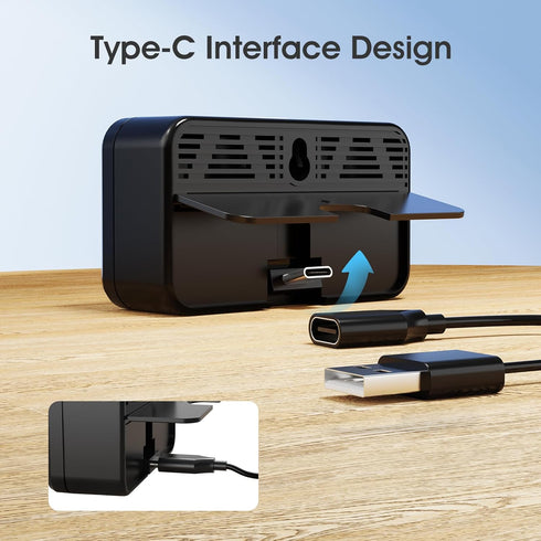 YIFAN Tuya Zigbee Hub Gateway - Smart Home Bridge Hub with Type-C Port, Compatible with Alexa/Google Assistant, Black