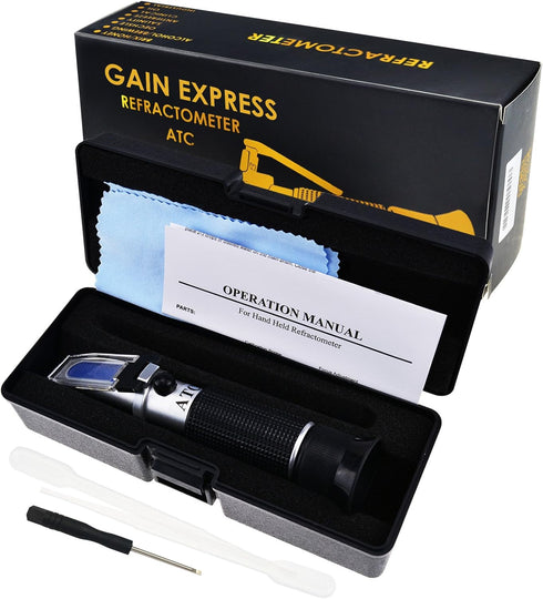 0-28% Salinity Refractometer ATC - Sodium Chloride Salt Level Tester for Sea Water, ±0.2% Accuracy