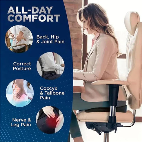 Generic Travel Seat Cushion Memory Foam U-Shaped Pillow for Chair Cushion Pad Car Office Hip Support Massage Orthopedic
