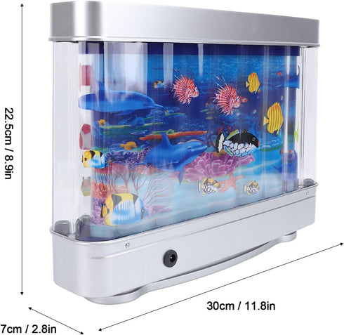30 Fake Fish Tank Lamp Mini Decorative Tropical Fish Artificial Aquarium Night Light with Moving Fish for Kids Baby