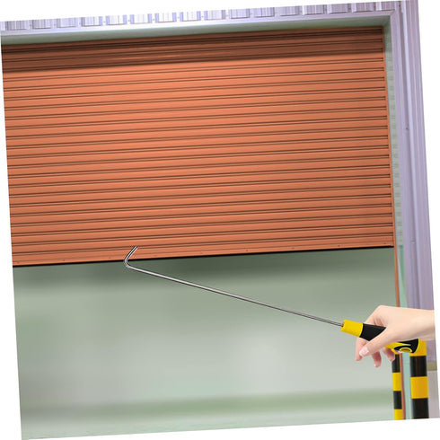 19.7 Inch Commercial Uonlytech Sliding Door Hook Manhole Cover Hook with Rubber Handle Roller Shutter Door Durable Door