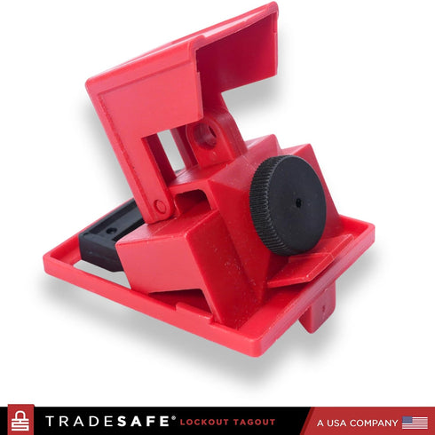 TRADESAFE Circuit Breaker Lockout Device, 3 Pack, OSHA Compliant, 480/600 Volt Clamp-on Breaker Lock Out Device