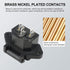 QTEATAK 2 Pcs AC 250V 10A IEC 320 C14 Panel Mount Plug Adapter Power Connector Socket with Spring Cover