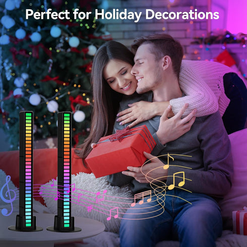 MOONDKIST 32 18 8 Smart RGB Rhythm Light Bar with LEDs, Music Atmosphere Rhythm Light with Colors & Dynamic Modes, USB