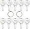 Rolvyns 10-Pack E114 Replacement Dispenser Keys Compatible with E114 Toilet Paper, Paper Towel