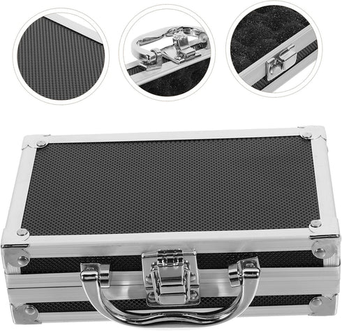 4pcs Gadpiparty Travel Tool Box Portable Metal Storage Case for Tools Gadgets and Small Items for Travel Use Stylish