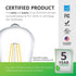 Sunco Lighting 2 Pack, Dusk to Dawn Light Bulbs, LED Edison 2700K Soft White, 7W Equivalent 60W, E26 Base