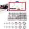 Hilitchi 295-Pcs Finishing Cup Countersunk Washer Assortment Set, 304 Stainless Steel (#4 - #16)