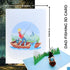 iGifts And Cards 3D Mountain Fishing Pop-Up Card – Canoe, Forest & Leaping Trout – Gift for Men, Fishermen, Nature