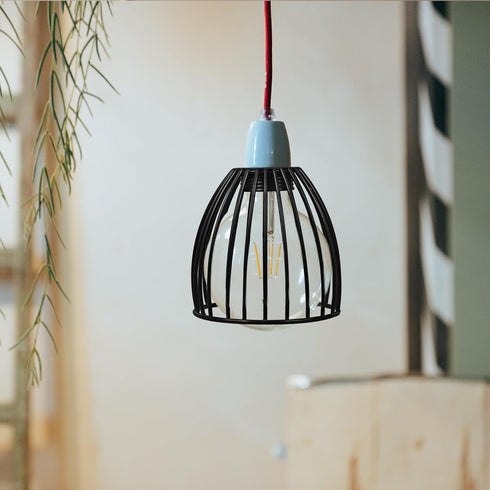 Set 2 Cozy Uonlytech Metal Bird Cage Lampshade of Small Drum Lamp Shades for Table and Floor Lamps with Diy Design Home