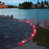 JIGUOOR Solar Deck Lights, LED Driveway Lights, Solar Powered Dock Light, Outdoor IP68 Waterproof