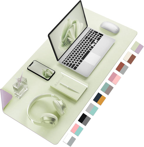 Desk Mat Large Protector Pad, Multifunctional Dual-Sided Office Desk Pad, Waterproof Desk Mat for Desktop, Pu Leather