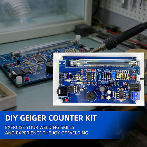 Counter Gamma 14+ DIY Geiger Soldering Kit, Nuclear Radiation Detector Module, Beta X-Ray Detection, STEM Electronics
