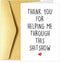 Chenive Funny Thank You Card for Him Her, Appreciation Card for Friends Bestie