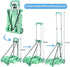 70 lbsSmall 2 Folding Hand Truck Dolly with WheelsFolding Luggage cart Lightweight Aluminum Foldable Luggage Cartfor