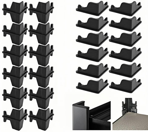 Sraseenomy 24 Pcs Post Inserts Connectors for Storage Rack and Whalen Muscle Rack